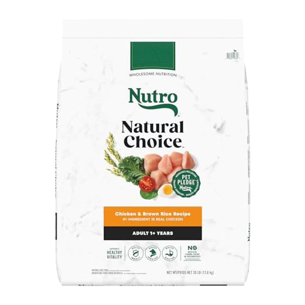 NUTRO NATURAL CHOICE Adult Dry Dog Food, Farm-Raised Chicken & Brown Rice Recipe